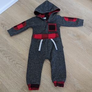 ✨4 for 12 Baby Winter Outfit Plaid Hoodie Sweatshirt 6-12 Months